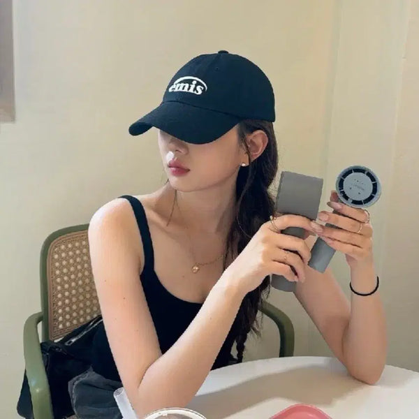 [BUNJANG] EMIS Logo Black Unisex Cap / # 이미스 로고 블랙 공용 볼캡