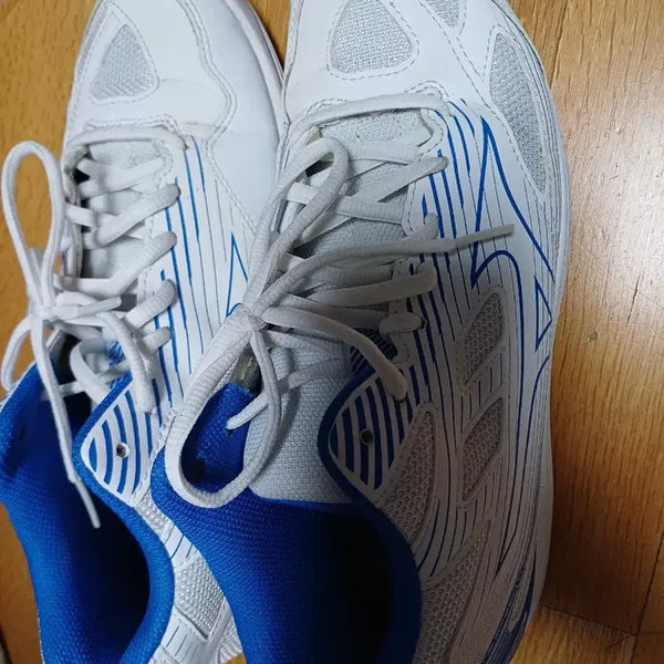 [BUNJANG] Mizuno Boxing Shoes Indoor Shoes White/Blue 275 / 미즈노 운동화 복싱화 인도어화 화이트/블루 275