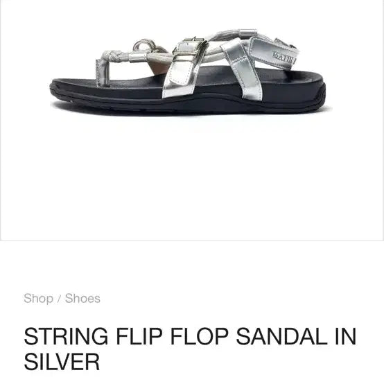 [BUNJANG] Matinkim Spring Flip-Flop Sandals Silver / 마뗑킴 스프링 플립플랍 샌들 실버