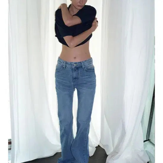 [BUNJANG] Aene Flare Denim Pants S / Aene 에이네 플레어데님팬츠 S