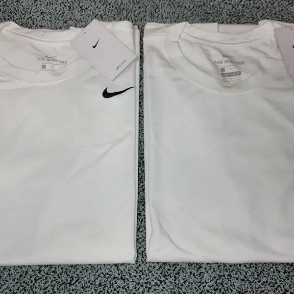 [BUNJANG] Nike Dri-FIT Short Sleeve T-Shirt 2-Piece Set - White / 나이키 드라이핏 반팔 티셔츠 2개 세트 화이트 새제품