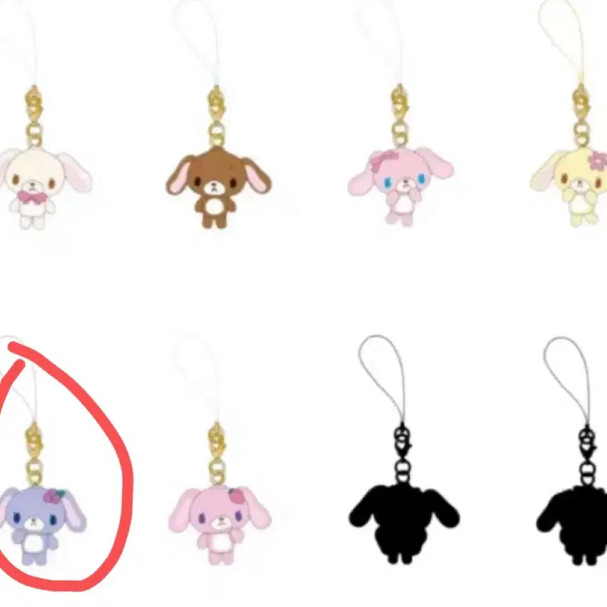 [BUNJANG] Sanrio Sugarbunnies Trading Strap - Blueberry / 산리오 스핀즈 슈가바니즈 트레이딩 스트랩 블루베리