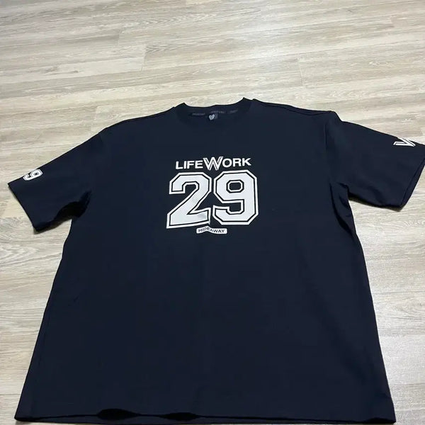 [BUNJANG] LifeWork Heavyweight T-Shirt Black Size L / 라이프워크 헤비웨이트 반팔티-미착용