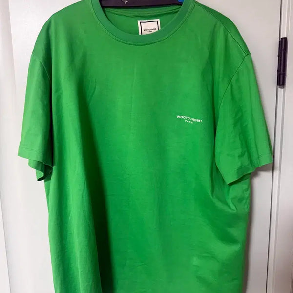 [BUNJANG] Wooyoungmi Short-Sleeve Flower T-Shirt Green / WOOYOUNGMI 반팔 플라워 티셔츠 그린
