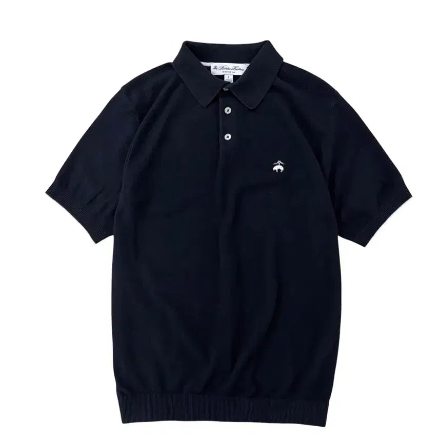 [BUNJANG] Brooks Brothers Short Sleeve Knit Navy (Size S) / 브룩스브라더스 반팔 니트 블랙네이비 (S/국내90~95)