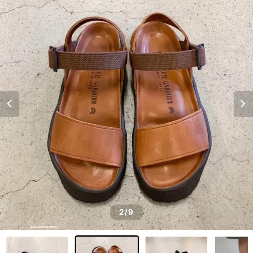 [BUNJANG] Nigel Cabourn 50s French Army Leather Sandals / 나이젤카본 50s french army leather sandal