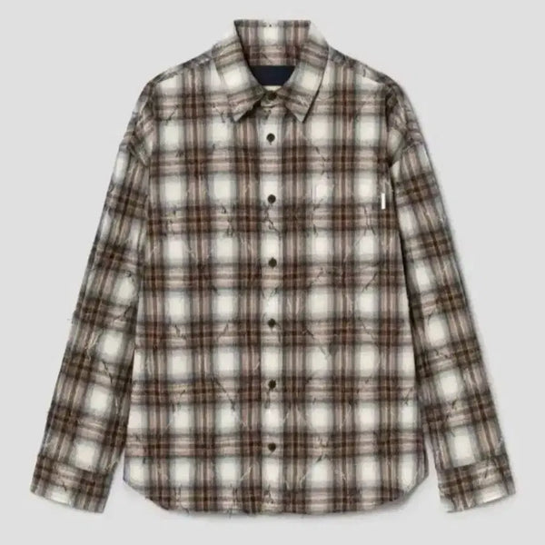[BUNJANG] Juun.J Argyle Shirt Beige / 준지 아가일 셔츠 베이지