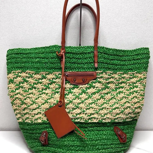 [BUNJANG] Balenciaga Rattan Raffia Motorbag Vintage / (정품/V)발렌시아가 라탄 라피아 모터백