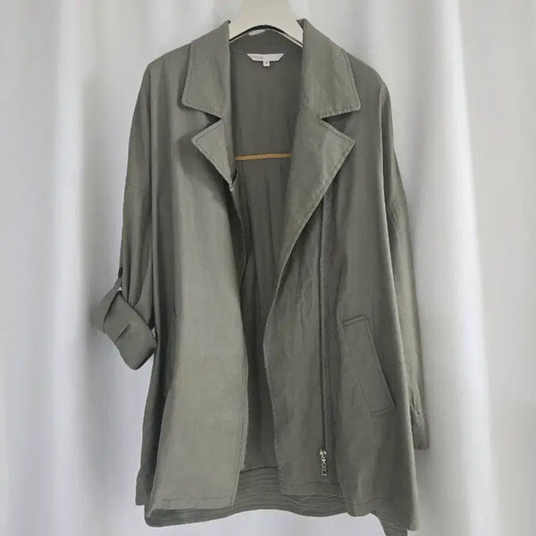 [BUNJANG] Maje Linen Field Jacket / 마쥬 린넨 야상 자켓