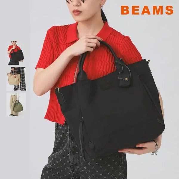 [BUNJANG] BEAMS Ray BEAMS Polyester 2-Way Tote Bag / 빔즈 레이 toleur 폴리에스터 2WAY 토트백 A4