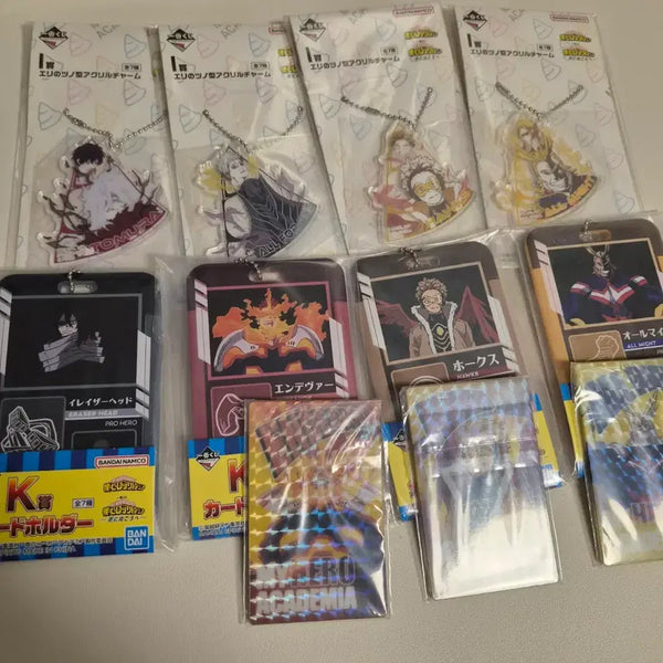 [BUNJANG] My Hero Academia Shoto Aizawa All Might Hawks Ichiban Kuji Card Holder Mirror Acrylic Keyring Charm / 히로아카 나히아 아이자와올마이트호크스 등 쿠지 카드홀더 미러 아크릴키링참