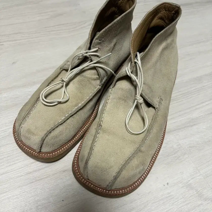 [BUNJANG] Handmade Moccasin Ankle Boots / 270 수제화 모카신 앵클부츠 (빈티지샵)