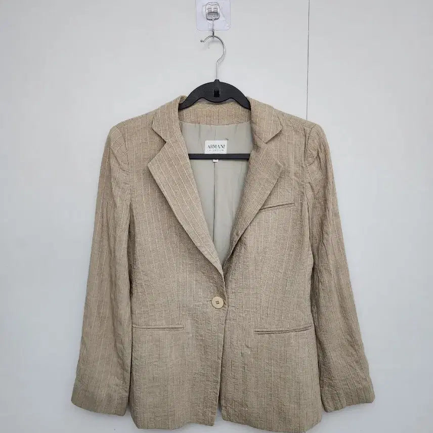 [BUNJANG] Armani Collezioni Women's Striped Blazer / [아르마니꼴레지오니] 90 55 여 스트라이프자켓
