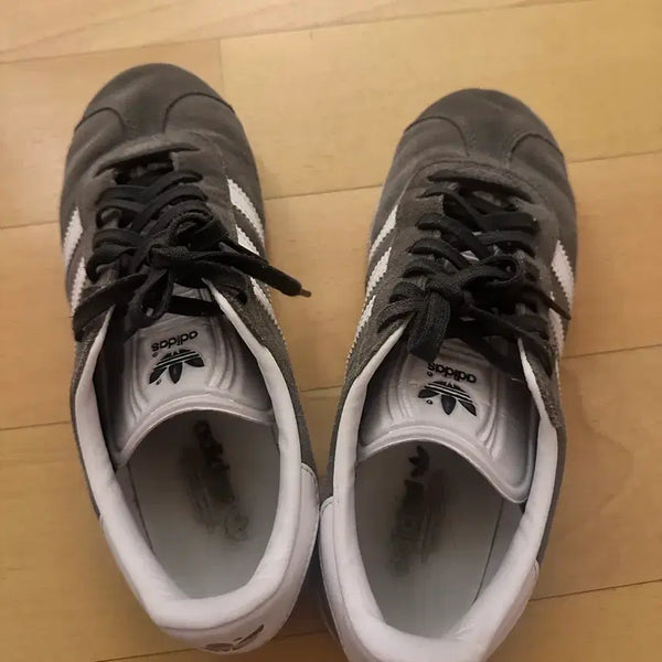 [BUNJANG] Adidas Gazelle Suede Grey/White Sneakers / 아디다스 가젤 스웨이드 그레이/화이트