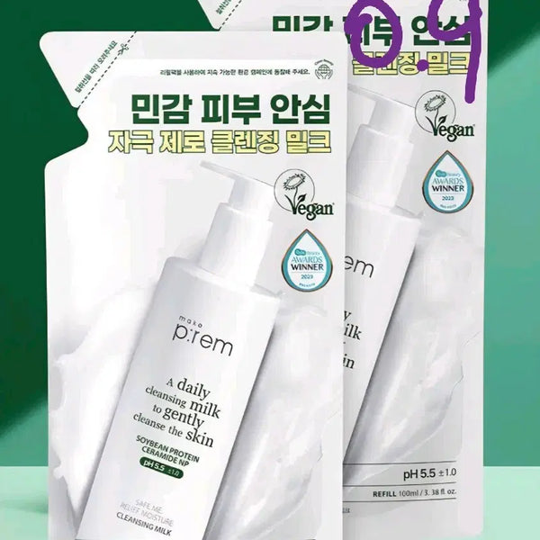 [BUNJANG] Safe Me Relief Moisture Cleansing Milk Refill (100ml) - 2 Pack / 세이프 미 릴리프 모이스처 클렌징 밀크 100ml(리필) 2개