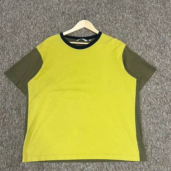 [BUNJANG] Uniqlo x MARNI Collaboration Short Sleeve T-Shirt XL Yellow/Khaki / 유니클로 X 마르니 반팔티 XL 옐로우/카키