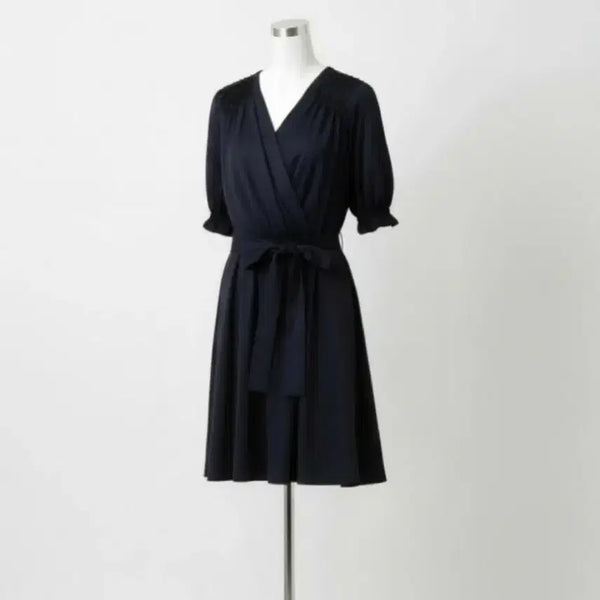 [BUNJANG] Culture Call Navy Free Size Blouse/Dress / 55~66 새상품 컬쳐콜 원피스 새제품 블라우스 반팔 치마 미니 스커트