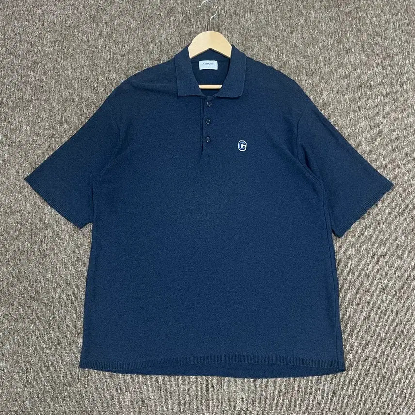 [BUNJANG] Covernat Navy Collared T-Shirt Size M / 커버낫 네이비 카라티 M
