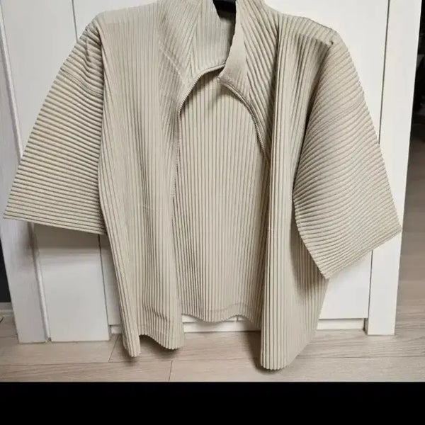 [BUNJANG] Homme Plissé Issey Miyake JL117 Jacket Beige Size 2 / 옴므플리세 jl117 2사이즈
