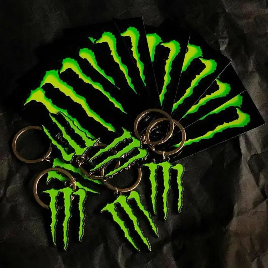 [BUNJANG] Monster Energy Logo Metal Keyring / 몬스터 에너지 로고 금속 키링 새상품