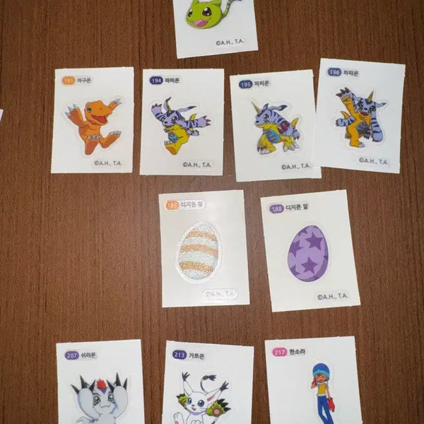 [BUNJANG] Digimon Slap Stickers Bundle Set / 디지몬 띠부씰 일괄 판매