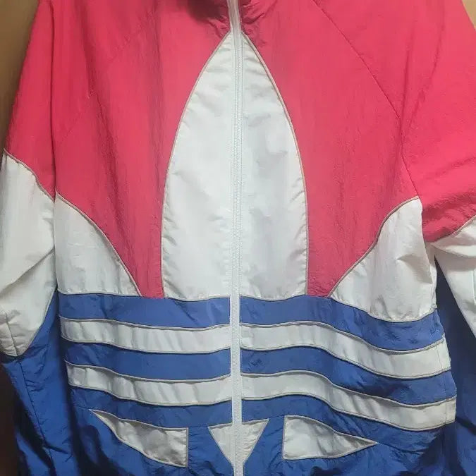 [BUNJANG] Adidas Track Top Jersey Pink/White/Blue / 아디다스 트랙탑 져지 핑크/화이트/블루
