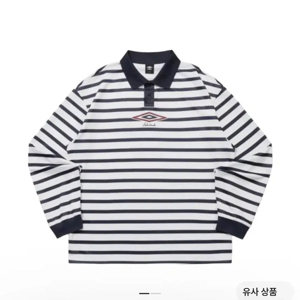 [BUNJANG] Asahi Umbro Striped T-Shirt / 아사히 엄브로 스트라이프 티 (포카O)