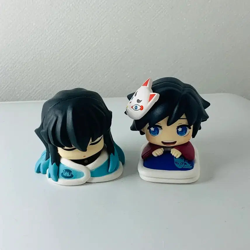 [BUNJANG] Demon Slayer Muichiro Tokito Sepia & Giyu Tomioka Childhood Onemutan Figure Bundle Set / 귀멸의칼날 도공마을 무이치로 세피아 + 기유 유년기 오네무탄 일괄 가챠