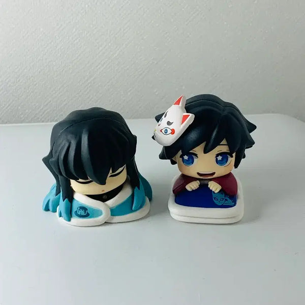 [BUNJANG] Demon Slayer Muichiro Tokito Sepia & Giyu Tomioka Childhood Onemutan Figure Bundle Set / 귀멸의칼날 도공마을 무이치로 세피아 + 기유 유년기 오네무탄 일괄 가챠