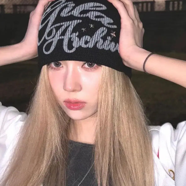 [BUNJANG] GILLIA Archive Beanie Winter / 길라아카이브 비니 에스파 윈터 착용