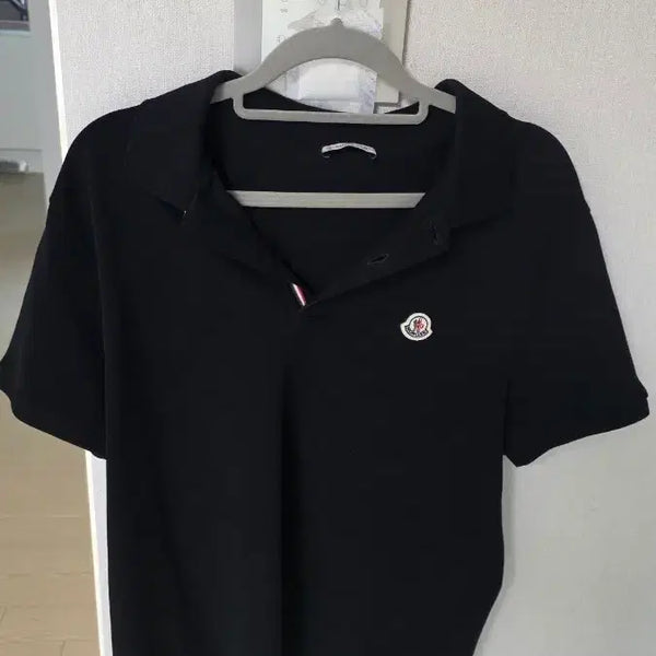 [BUNJANG] Moncler Black Polo T-Shirt / 몽클레어 블랙 카라티