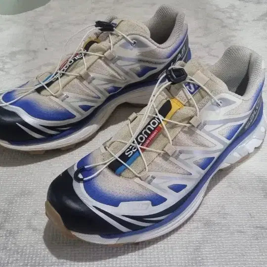 [BUNJANG] Salomon XT-6 Darjeeling Blue Bleached Sand Running Shoes / 살로몬 xt-6 다즐링 블루 블리치드 샌드 265