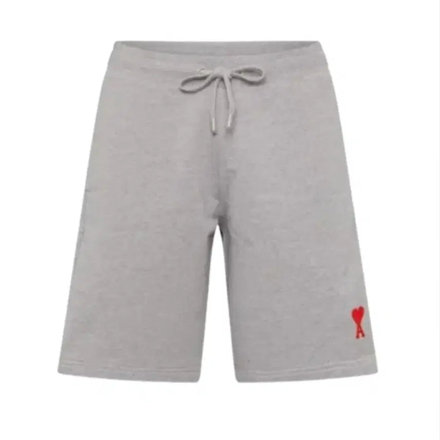 [BUNJANG] Ami Heart Logo Grey Shorts / (새상품) 아미 하트 로고 그레이 반바지