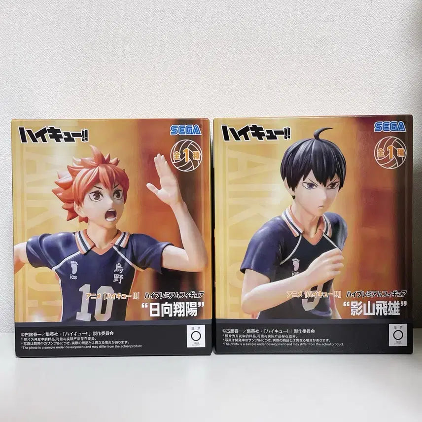 [BUNJANG] Haikyu!! Hinata Shoyo & Kageyama Tobio Premium Figure (Sealed) / 하이큐 프리미엄 히나타 쇼요 카게야마 피규어 미개봉