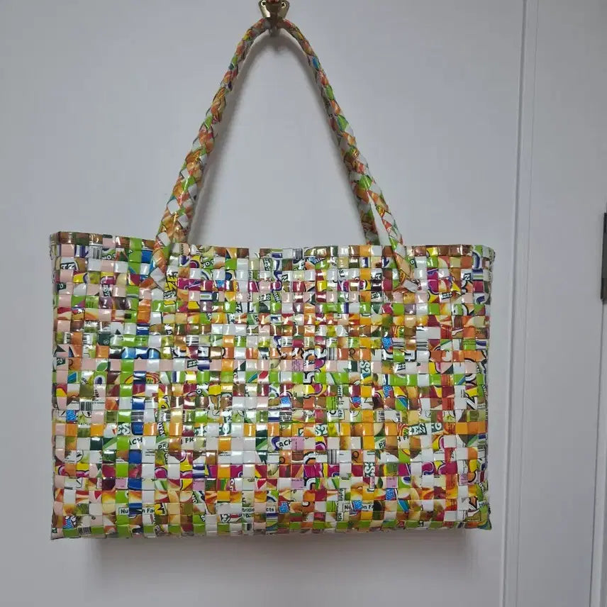 [BUNJANG] Juice Totebag Handmade Recycled Tote Bag / 쥬스 토트백