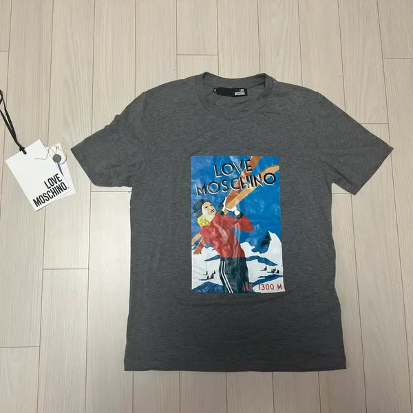 [BUNJANG] Love Moschino Print Short Sleeve T-Shirt / (정품) 러브모스키노 프린트 반팔 티셔츠