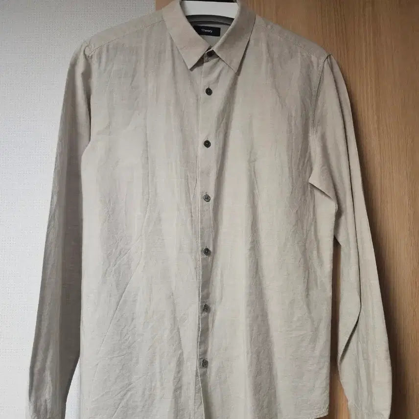 [BUNJANG] Theory Irving Essential Linen Shirt Beige M / 띠어리(Theory) 린넨 셔츠(베이지, M)
