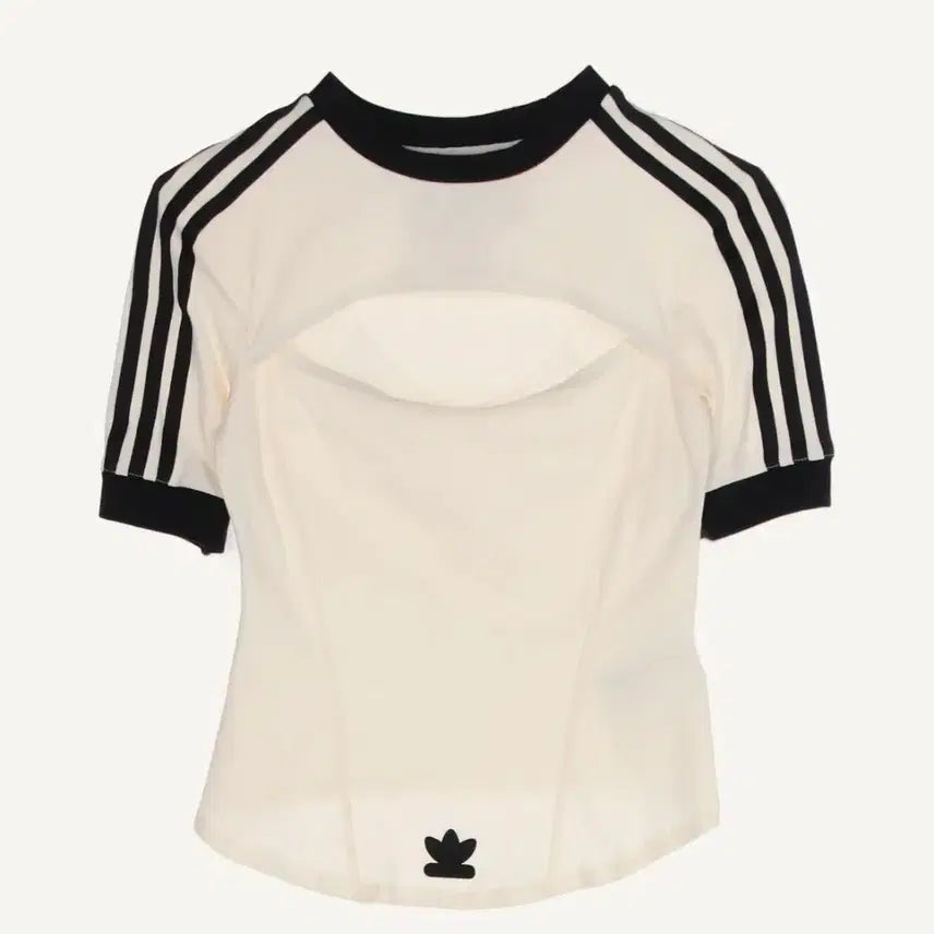 [BUNJANG] Adidas Pauline Russo Cut-Out T-Shirt / 아디다스 파올리나루소 컷아웃 티셔츠 블랙핑크 지수