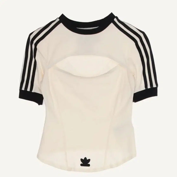 [BUNJANG] Adidas Pauline Russo Cut-Out T-Shirt / 아디다스 파올리나루소 컷아웃 티셔츠 블랙핑크 지수