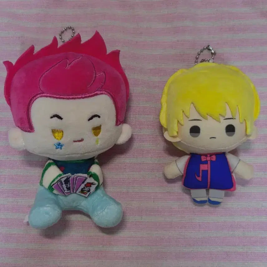 [BUNJANG] Hunter x Hunter Hisoka & Kurapika Plush Charm Bundle Set / 헌터헌터 히소카,크라피카 인형 누이 키링 일괄