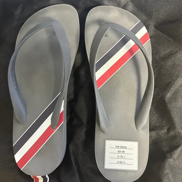 [BUNJANG] Thom Browne Three-Stripe Slide Sandals / 톰브라운 삼선 스트라이프 슬리퍼 MFL071A 05690 035