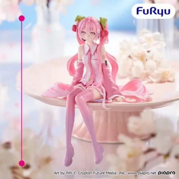 [BUNJANG] FURYU Hatsune Miku Sakura Miku 2026 Noodles Stopper Figure (Sealed) / [미개봉] 후류 하츠네 미쿠 사쿠라 미쿠 2026 누들스토퍼 피규어
