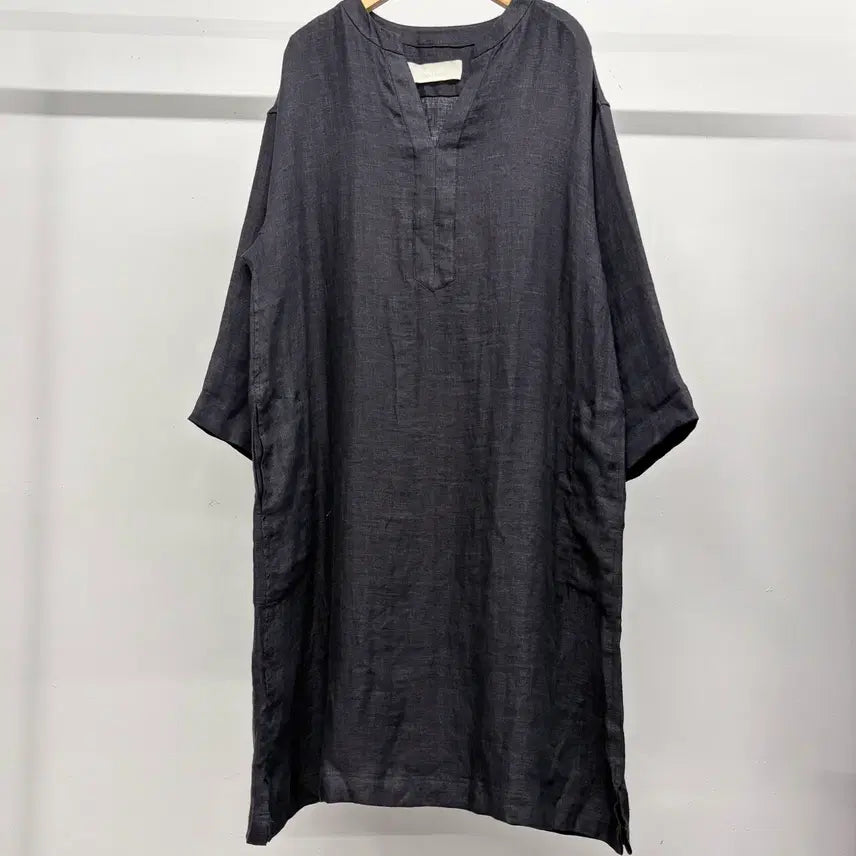 [BUNJANG] 100% Linen Herringbone Dress / 린넨100% WATER 헤링본 린넨 원피스 F