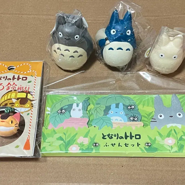 [BUNJANG] Studio Ghibli Totoro Finger Puppet & Nekobus Keychain/Sticky Note Set / 최저가!지브리정품 일괄 (새상품)