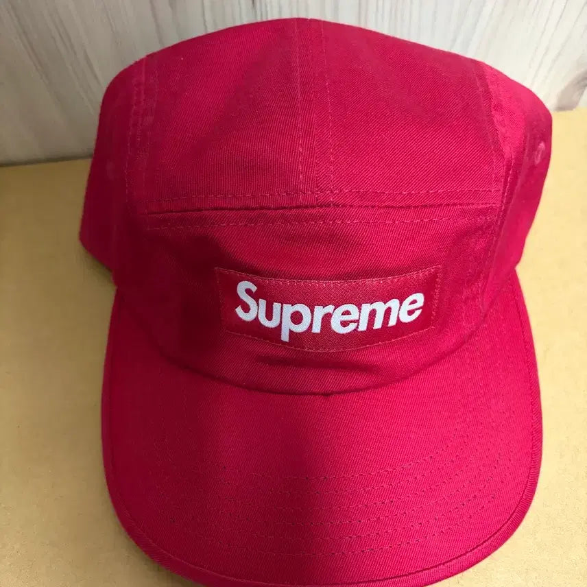 [BUNJANG] Supreme Washed Chino Twill Camp Cap Red / 26ss 슈프림 워시드 치노트윌 캠프캡 레드