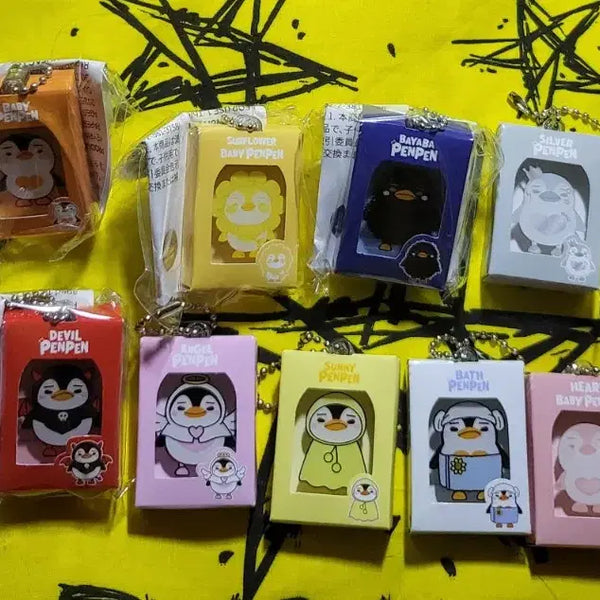 [BUNJANG] Pengpeng Gacha Keychain 11-Piece Bundle Set / 펭폥 가챠 키홀더 11개 전체 ㅡ일괄판매