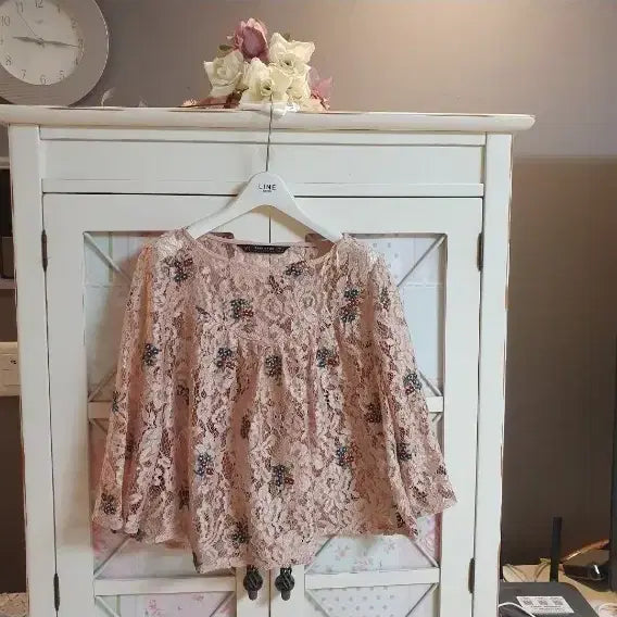 [BUNJANG] Zara Lace Blouse / 자라 레이스 블라우스/55-정66