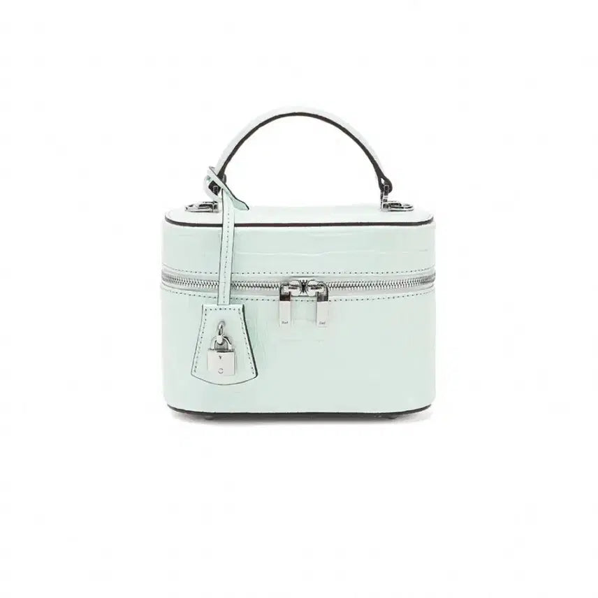 [BUNJANG] Cardinal Red Vanity Crocodile Pale Mint Bag with Additional Strap / 카디널레드 베니티 크로커다일 페일 민트(+추가 스트랩)