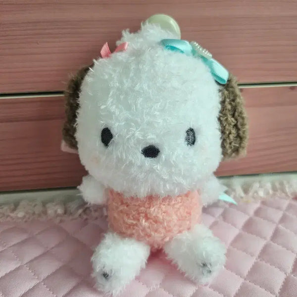 [BUNJANG] Sanrio Run Run Ribbon Series Pochacco Doll Keychain / (일본정품) 산리오 룬룬리본 시리즈 인형 키홀더 포차코