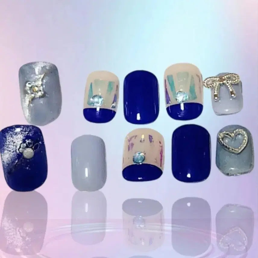 [BUNJANG] Dashing Diva Magic Press & Handmade Nail Tips Set / 데싱디바 매직프레스 네일팁+수제네일팁